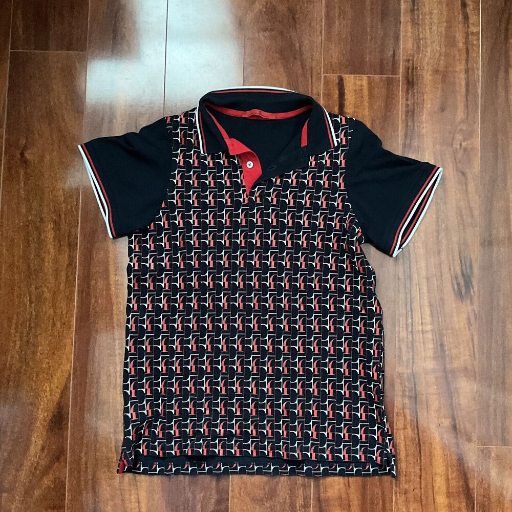 CAROLINA HERRERA Kids Boys Logo Short Sleeve Polo Size 12